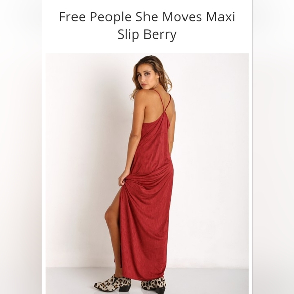 Free People Dresses & Skirts - Free People Berry Backless Maxi Slip